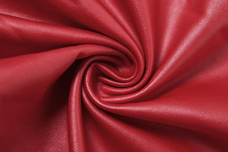 Halter buckle deep PU leather v neck backless mini dress