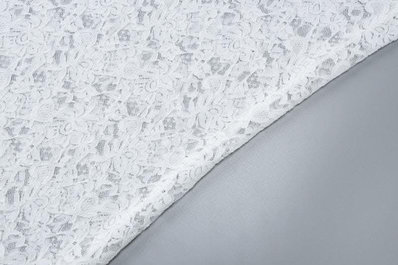 Lace see through solid tube maxi dress-final-sale