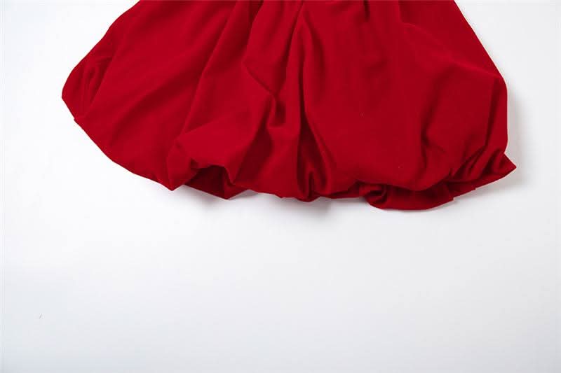 Off shoulder smocked zip-up ruched mini dress