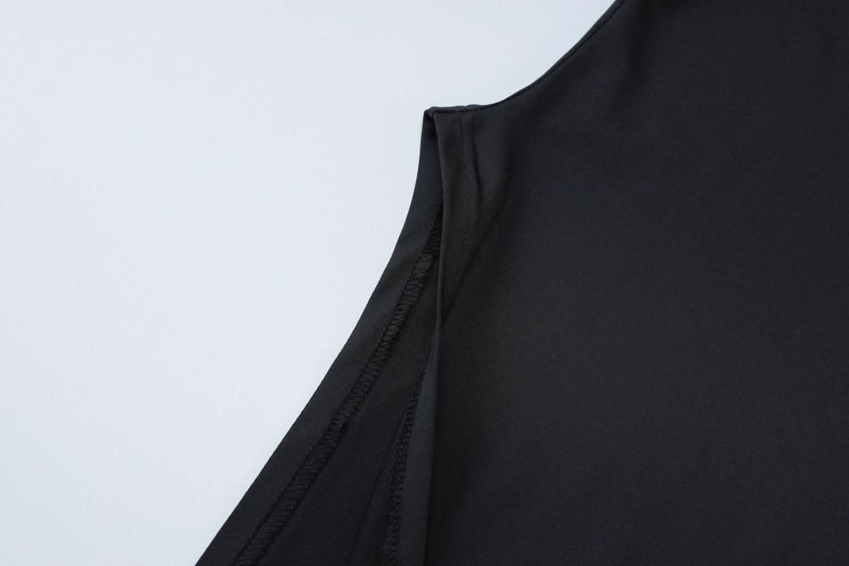 Long sleeve round neck slit solid maxi dress