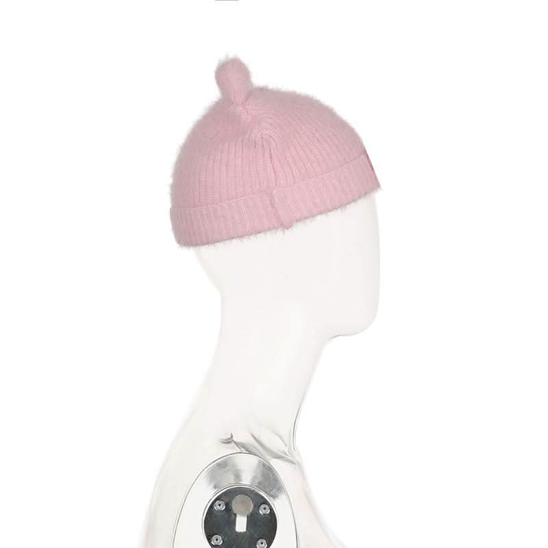 Fluffy beaded star applique hat