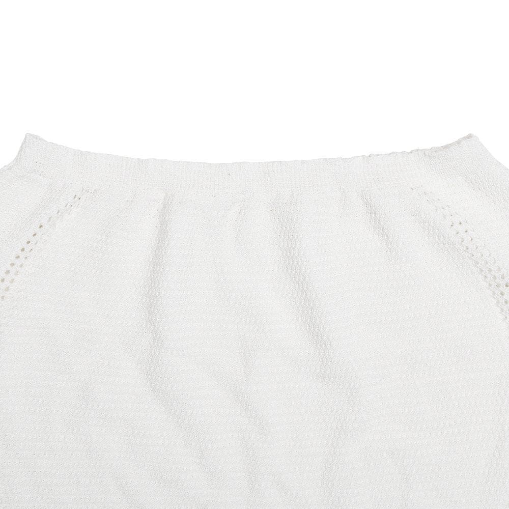 V neck knitted cross back backless cami mini skirt set