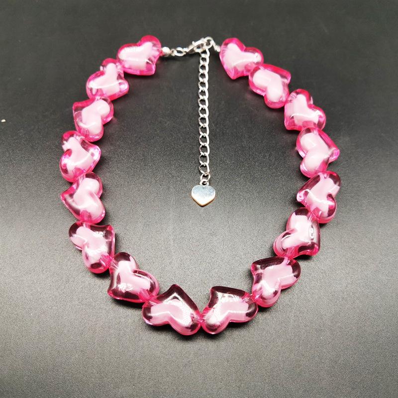 Beaded multicolor acrylic bracelet