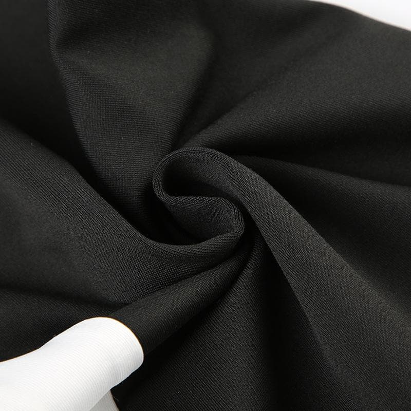 Stitch high rise contrast ruched pant