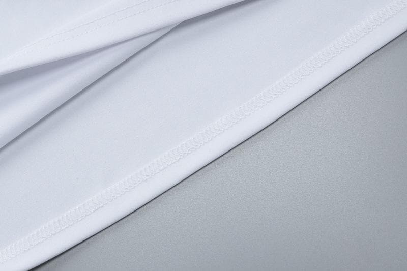 Sweetheart neck shell metal tag button hollow out tube cut out maxi dress