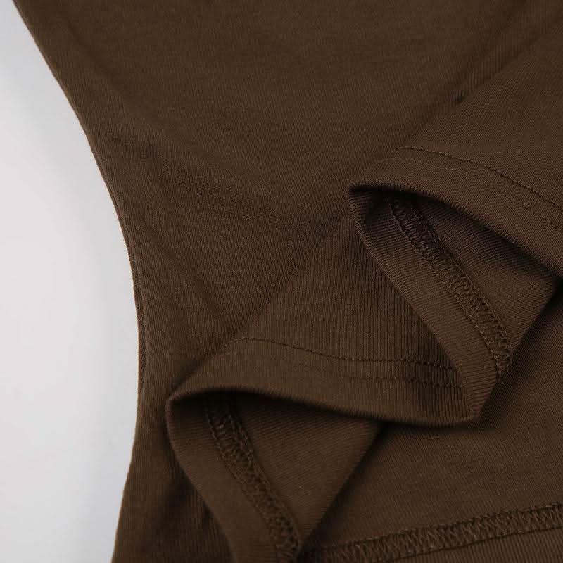 Long sleeve glitter hollow out cut out top