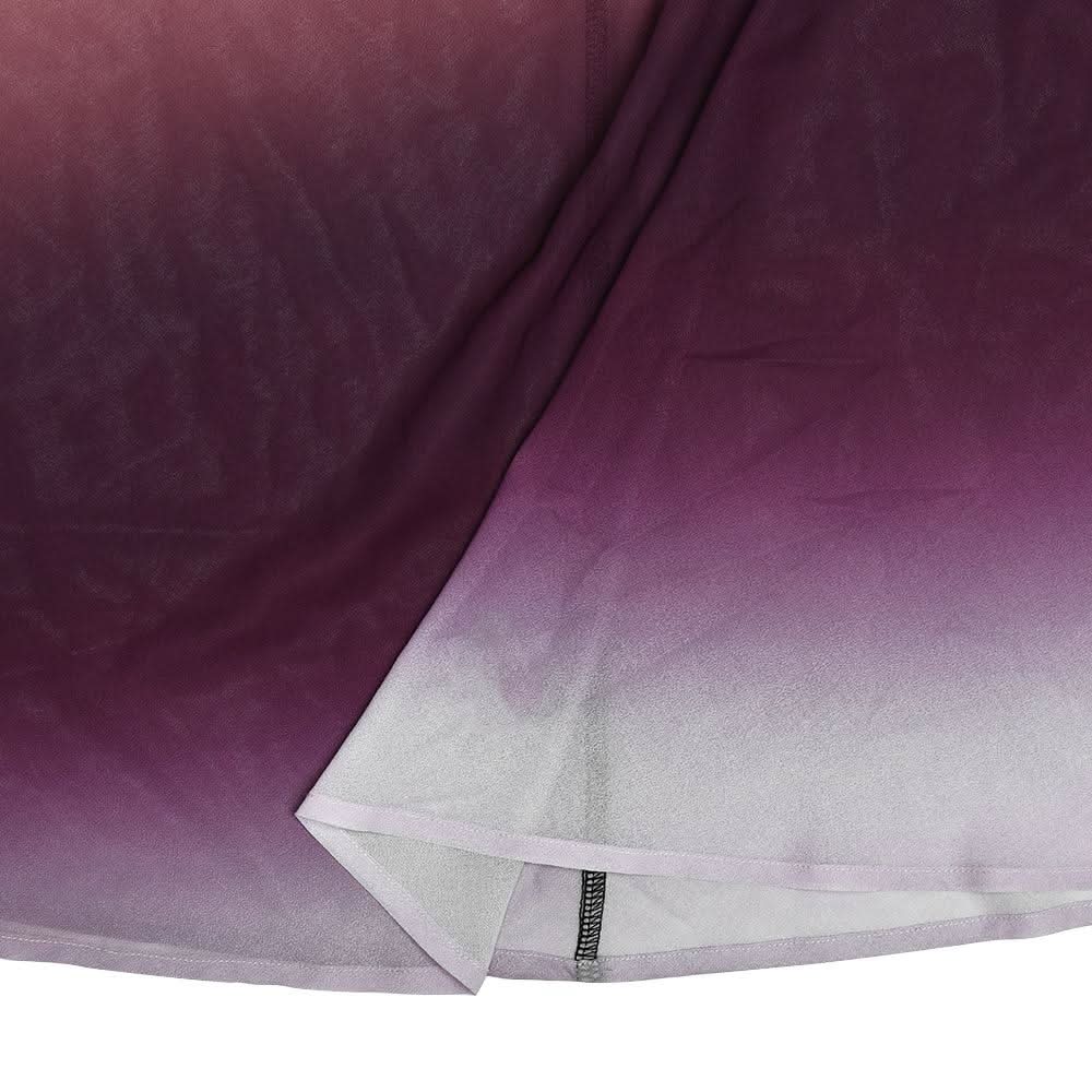 Halter self tie deep V neck gradient lace maxi dress