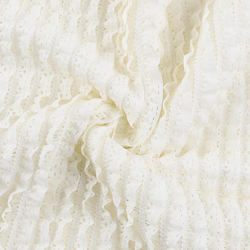 Halter textured ruffle lace hem solid mini dress