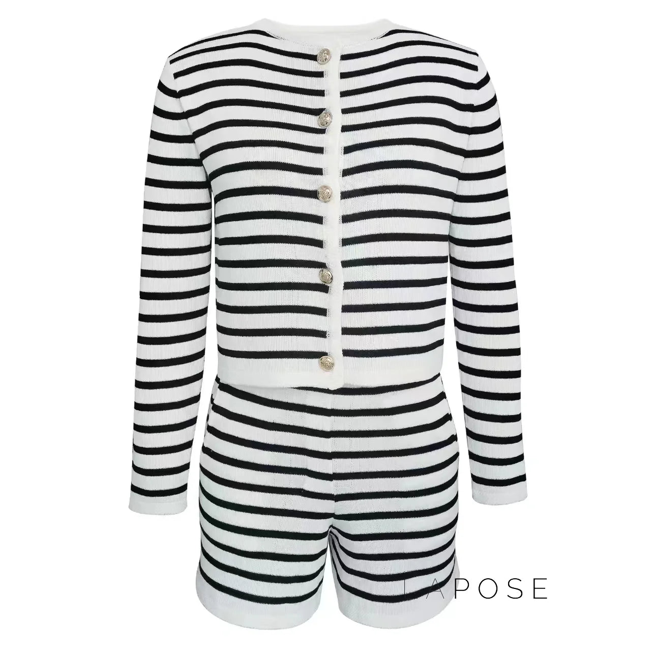 Astoria Striped Knit Short Set