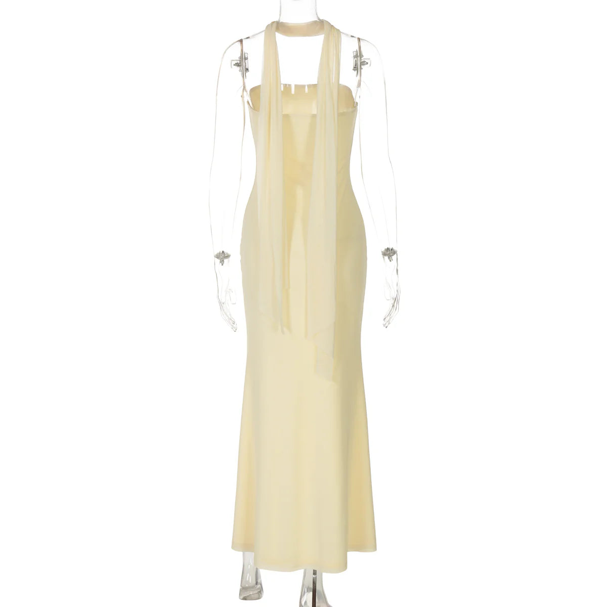 Bostyn Strapless Slit Maxi Dress