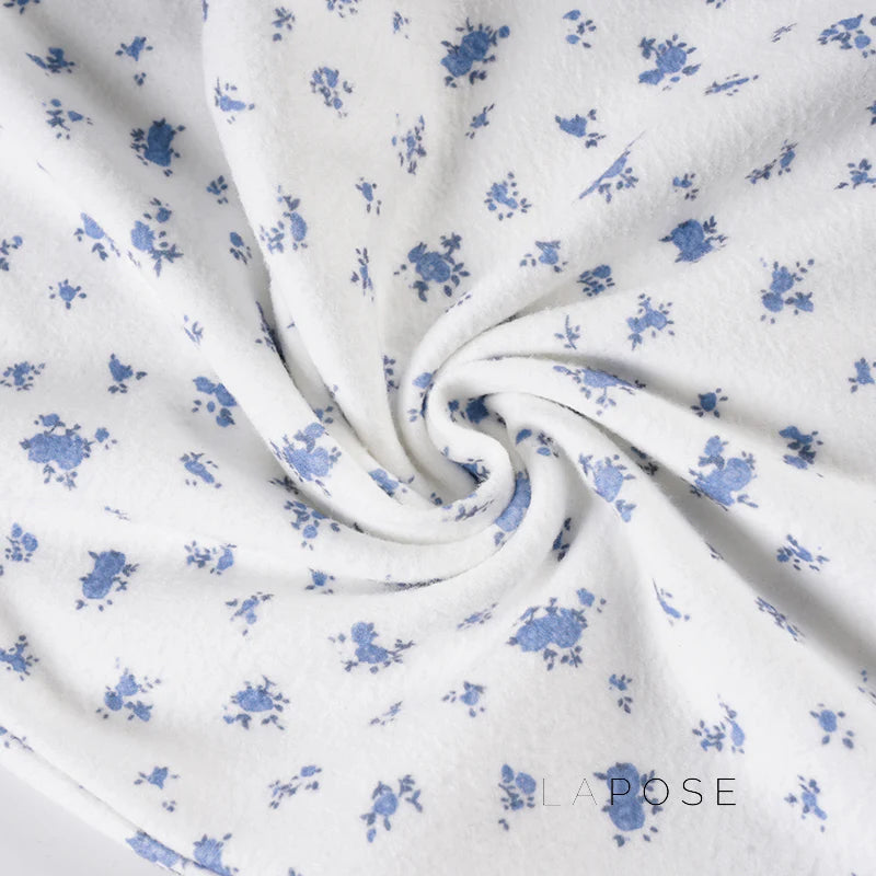 Grey Floral Drawstring Lounge Pants