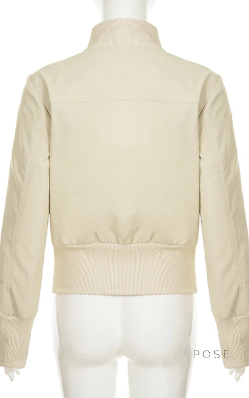 Miamor Ribbed Patchwork Utility Jacket
