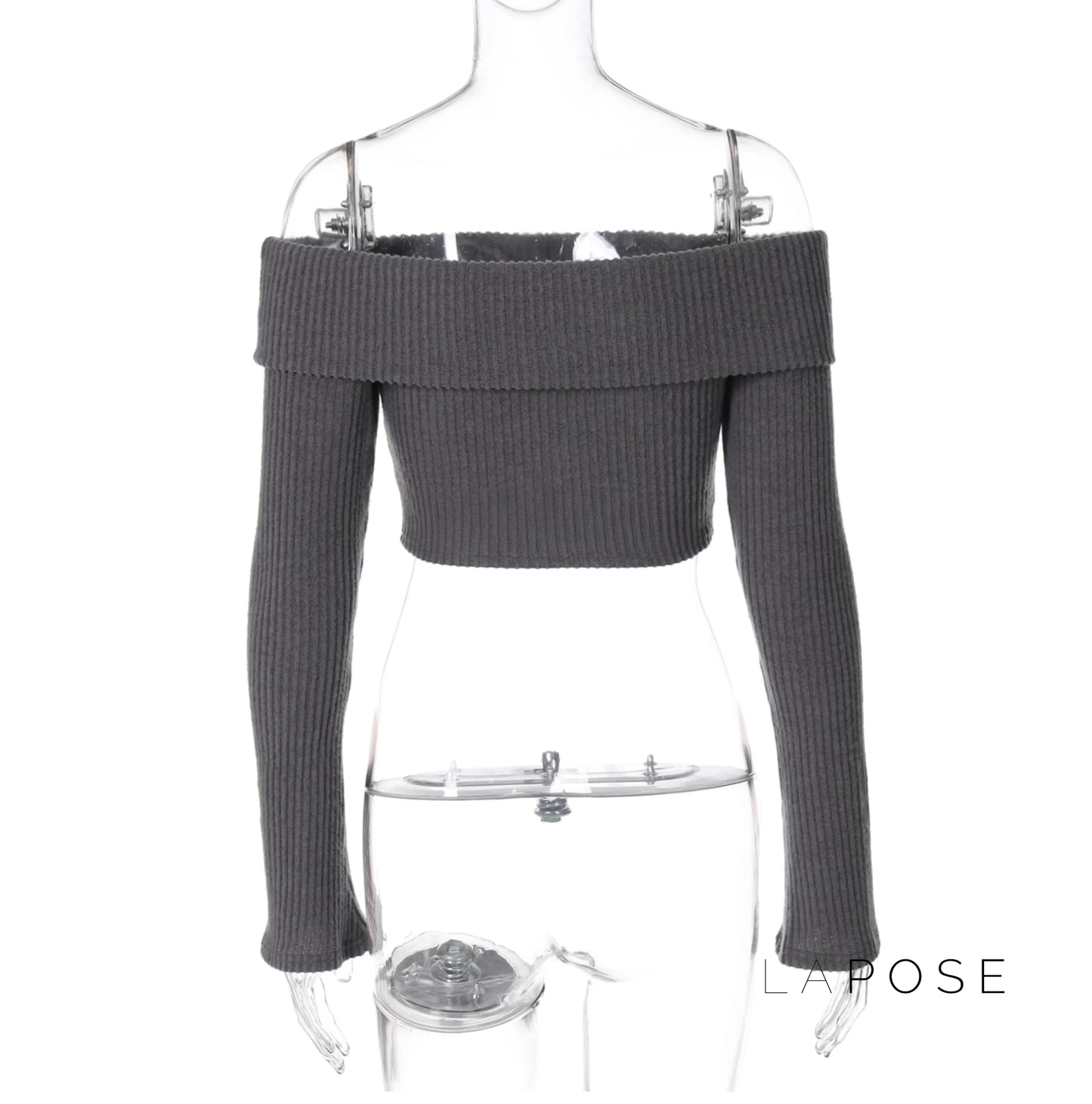 Samaria Ribbed Off Shoulder Top