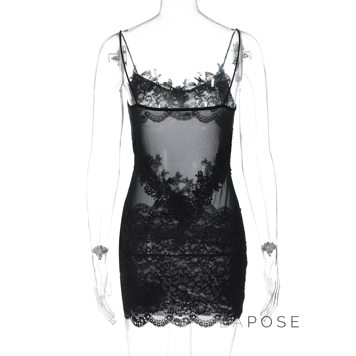 Whitleigh Lace Mesh Mini Dress