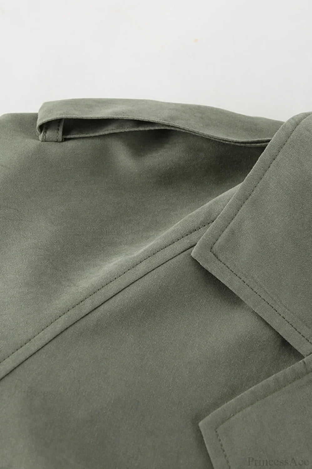 Lazy Casual Chic Wide Collar Tie Waist Trench Coat