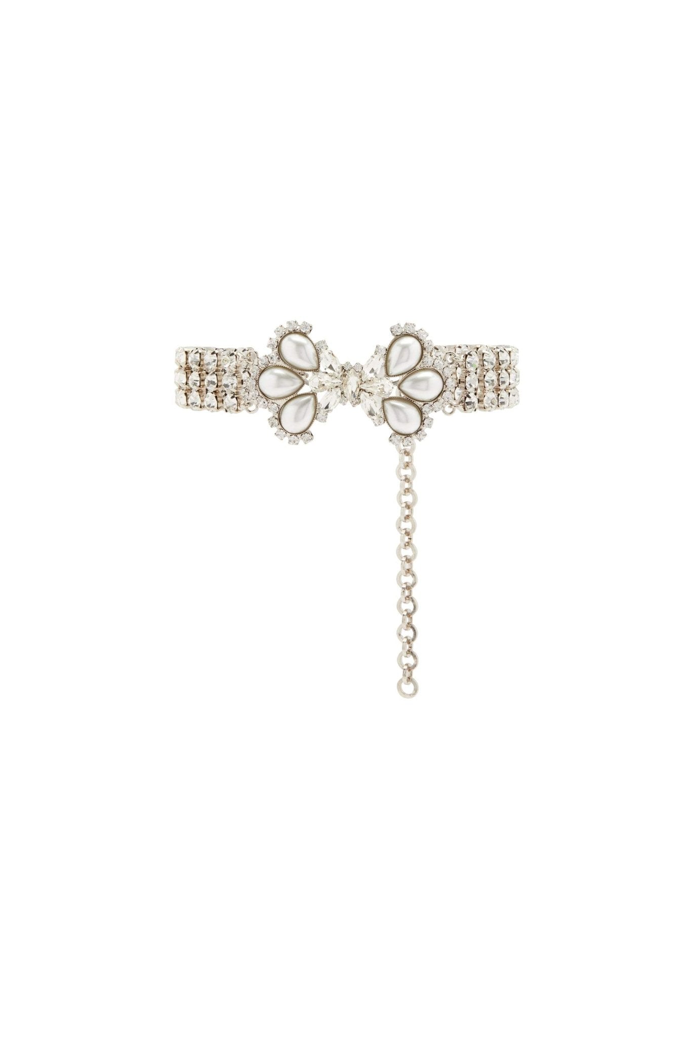 Pearl Bow-tie Diamante Choker
