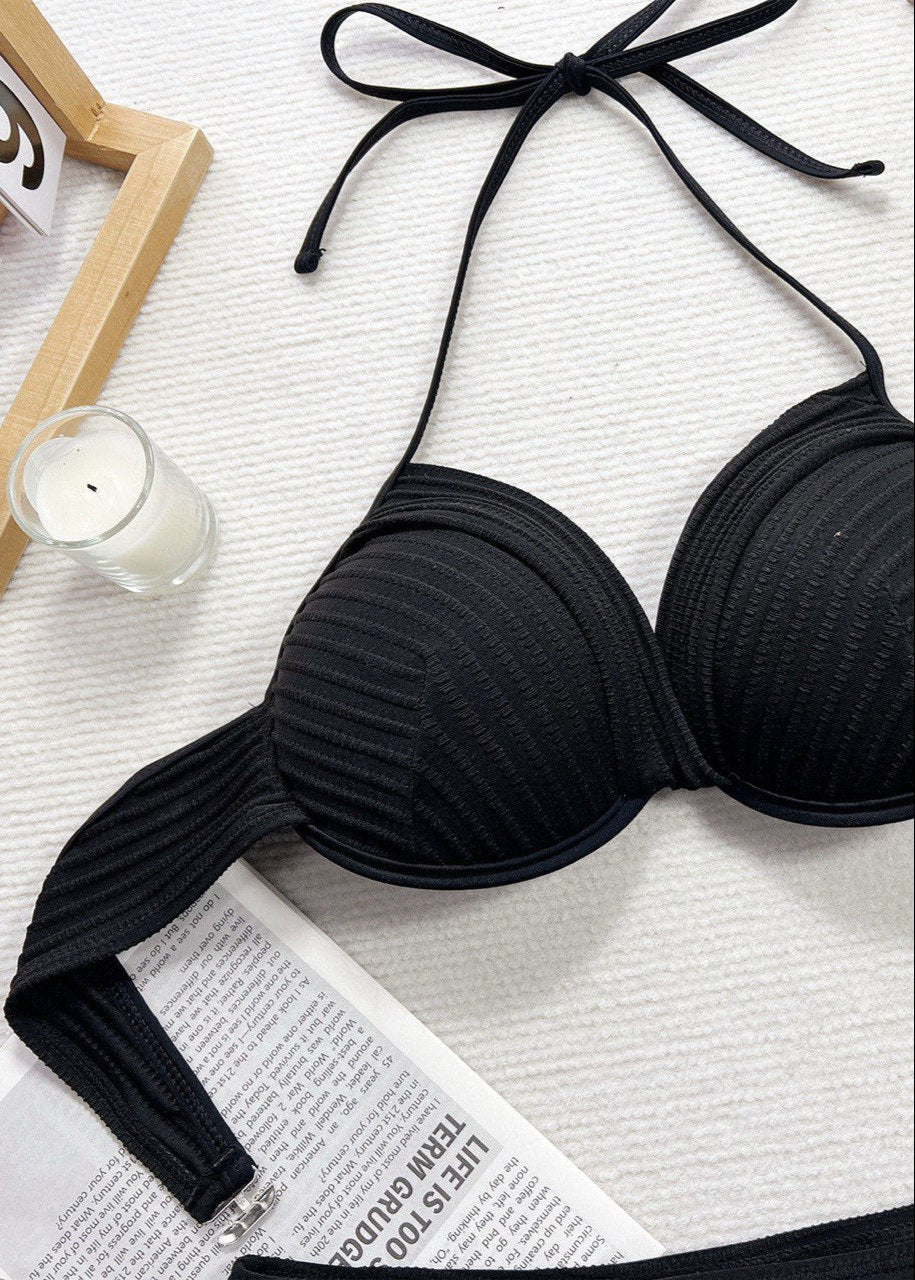 Capri Coast - Textured Push-Up Bikini Set