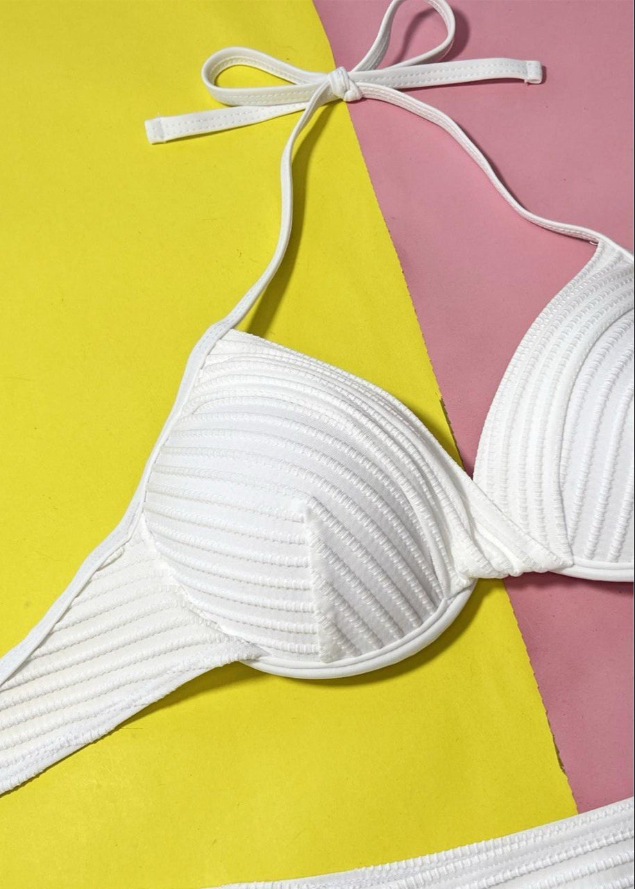 Capri Coast - Textured Push-Up Bikini Set