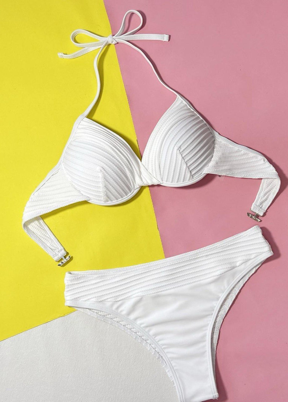 Capri Coast - Textured Push-Up Bikini Set