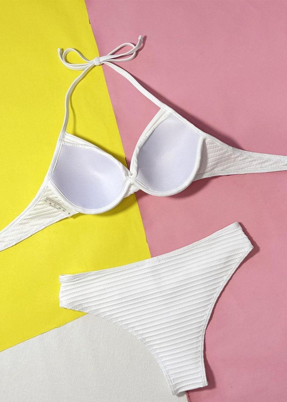 Capri Coast - Textured Push-Up Bikini Set