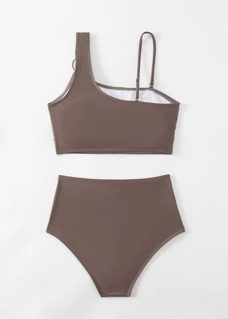 Solara – High Waist One Shoulder Bikini Set