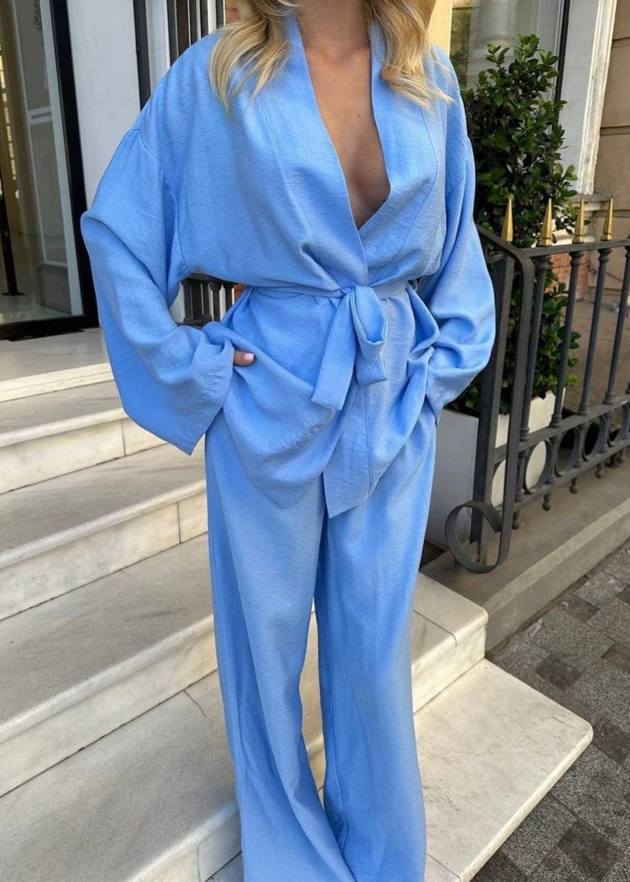 Moonveil - Relaxed Belted Two-Piece Set