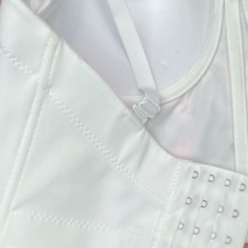 Flower applique v neck button contrast cami top