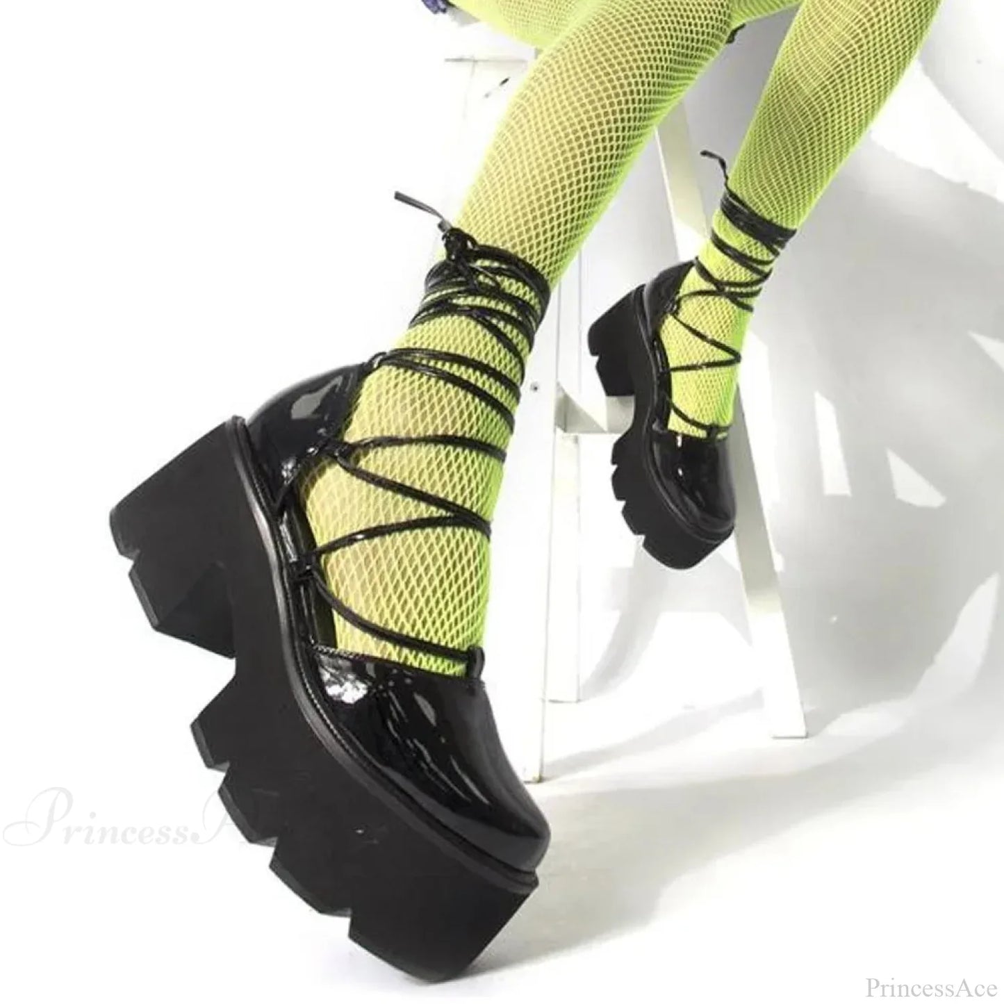 Rebellious Dark Chunky Lace-Up Sneaker