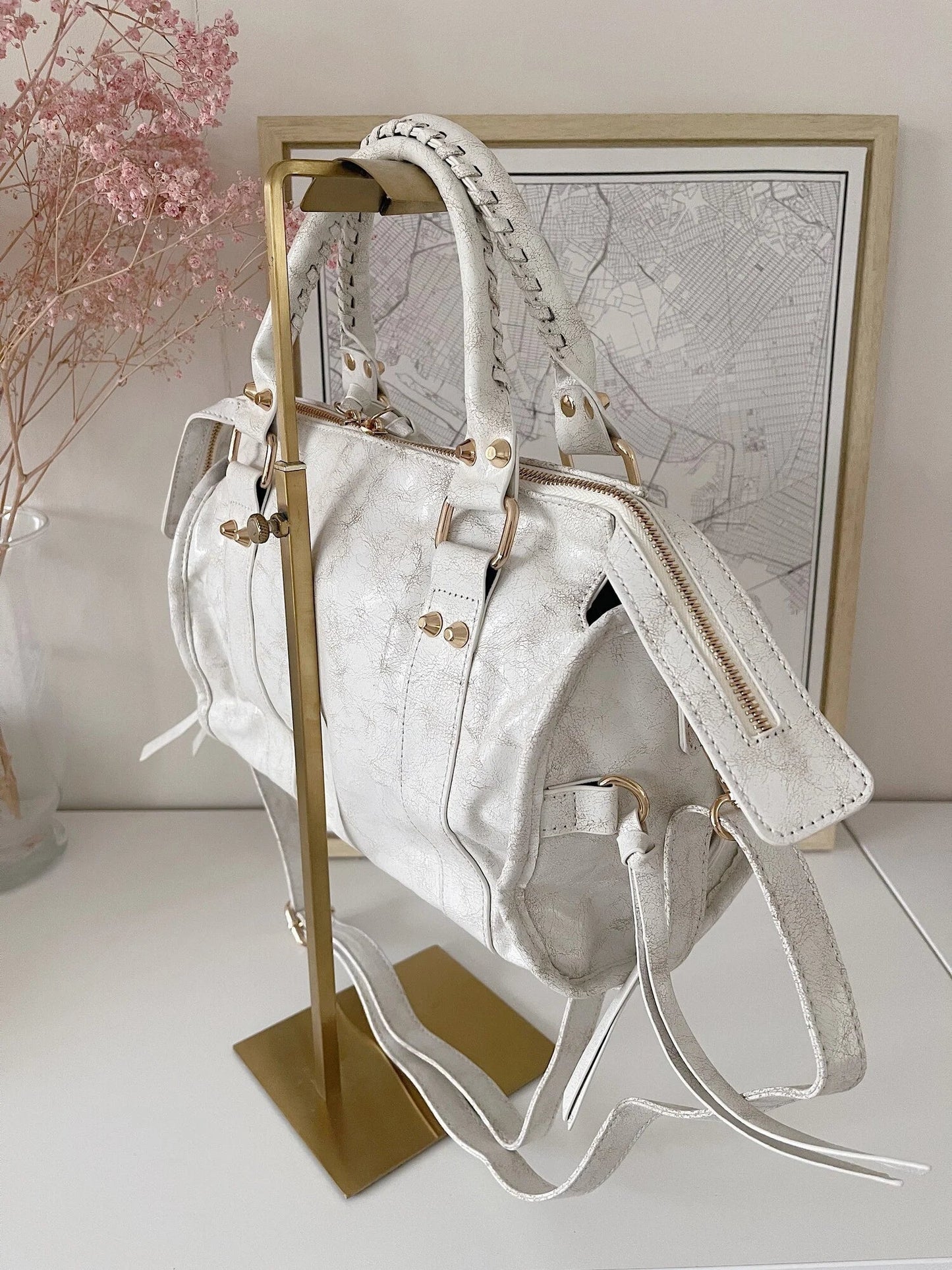 City Bag Powder White