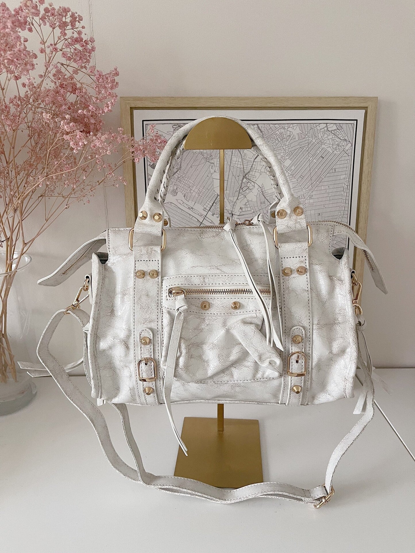 City Bag Powder White