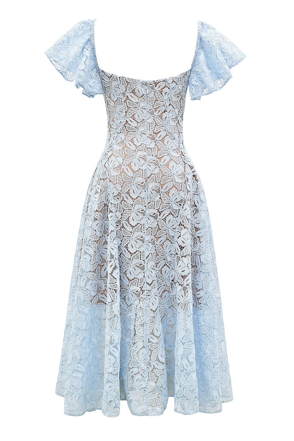 Blue – Vintage Lace Sexy A-Line Dress