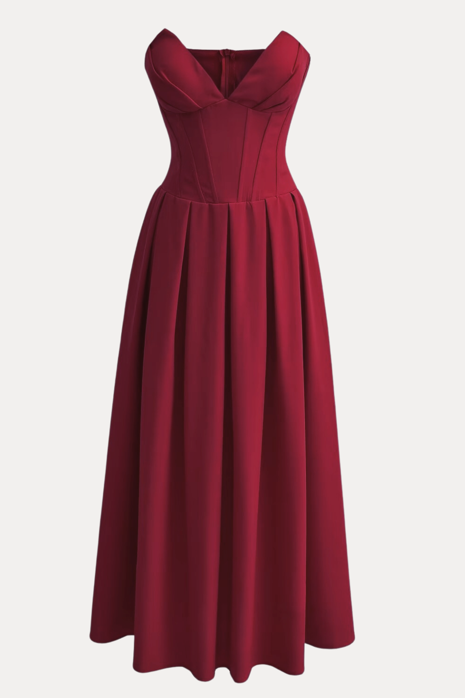 Marina Strapless Corset Midi Dress