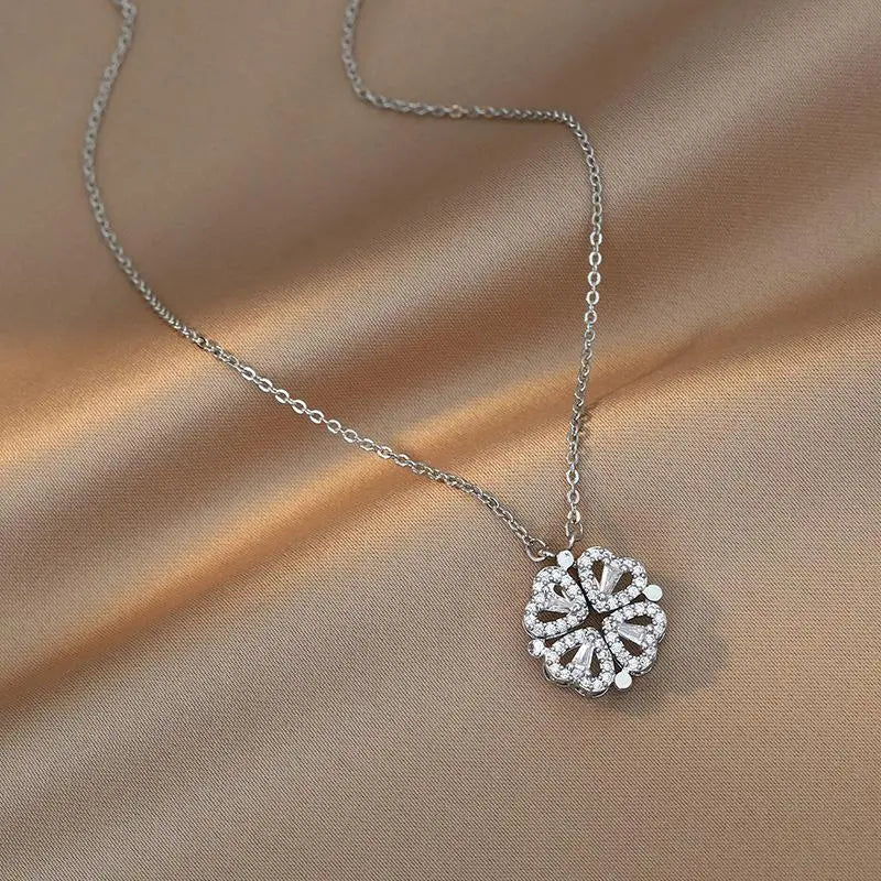 Lucky Clover Hearts Valentine π Necklace