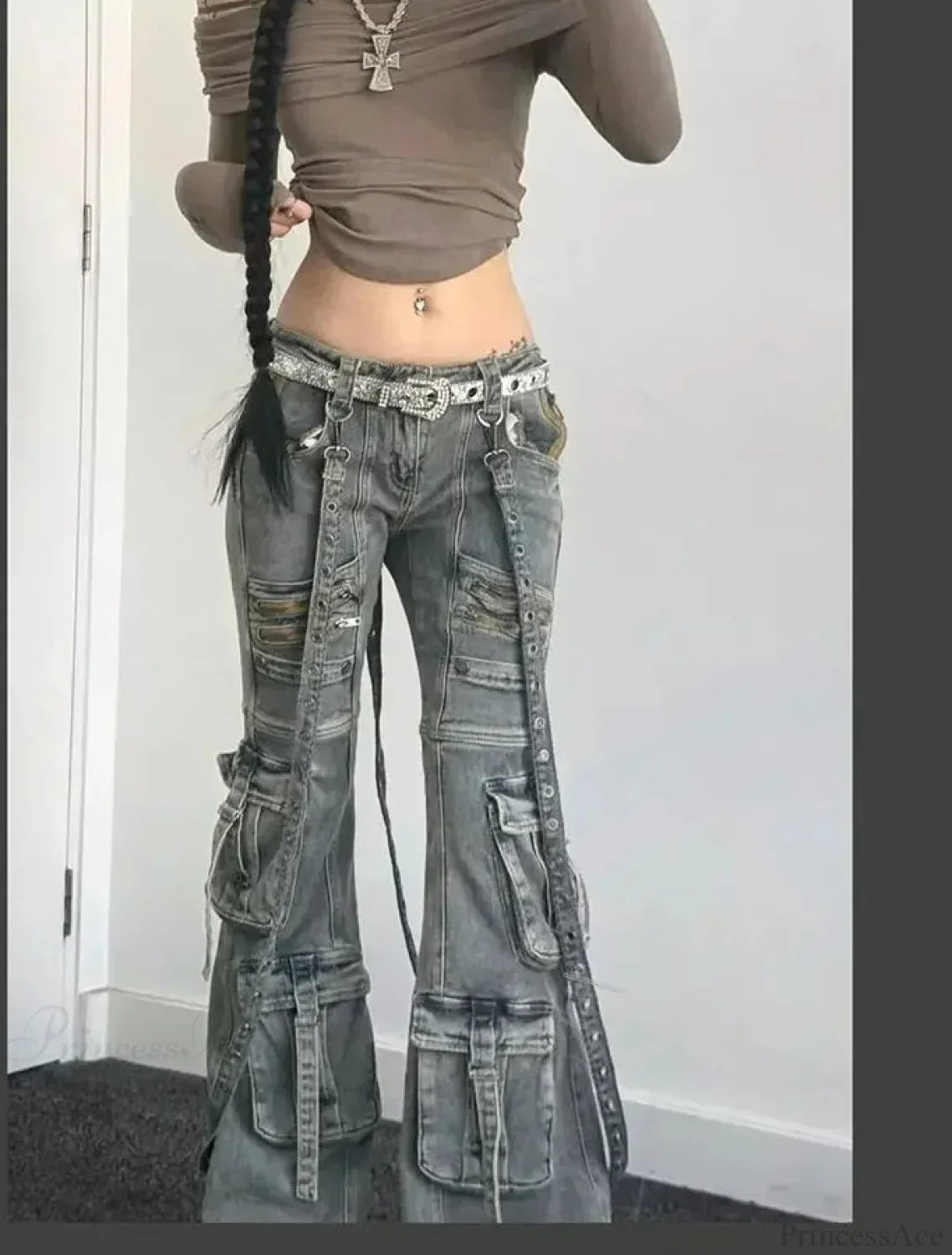 Slim Fit Gothic Lace-up Vintage Pant
Modified Title: Thin Fit Gothic Lace-up Antique Pant