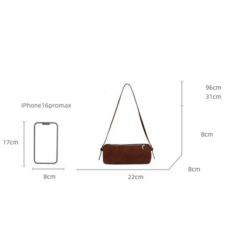 Beatrice Suede Pillow Hobo Bag