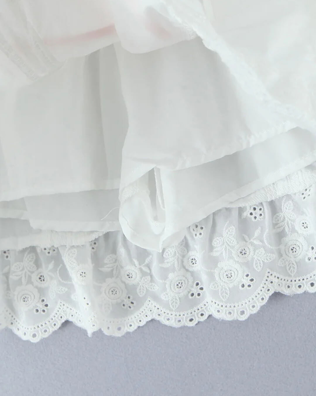 Klarissa Lace Trim Mini Skirt Set