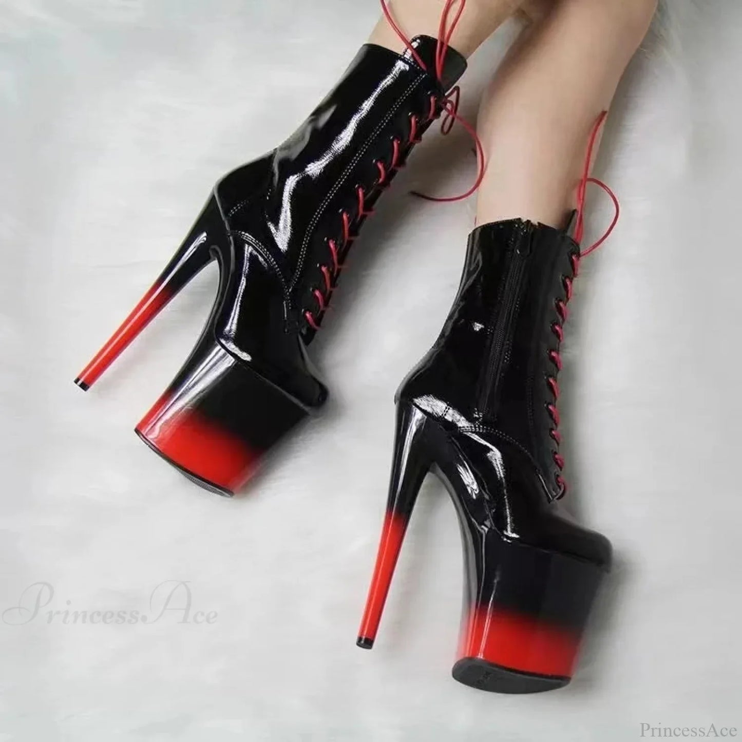 Ultra-thin Tall Steel Tube Nightclub Short Boot