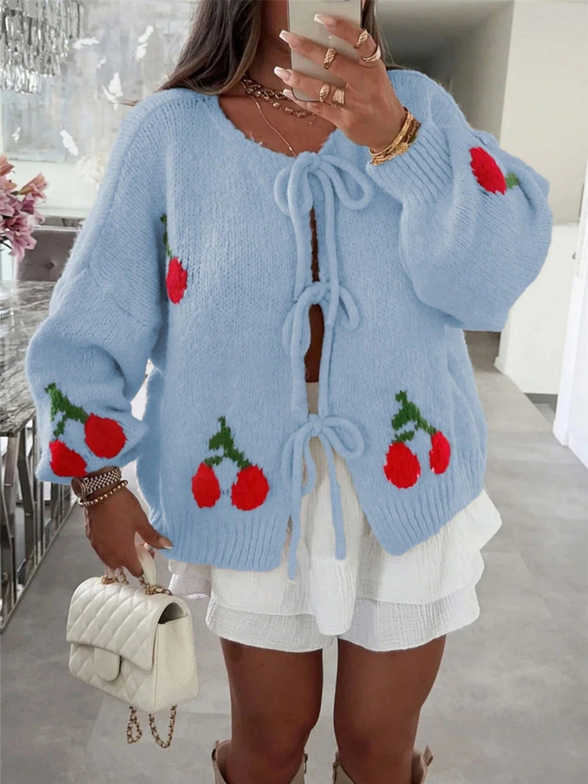Cherry Straps Cardigans