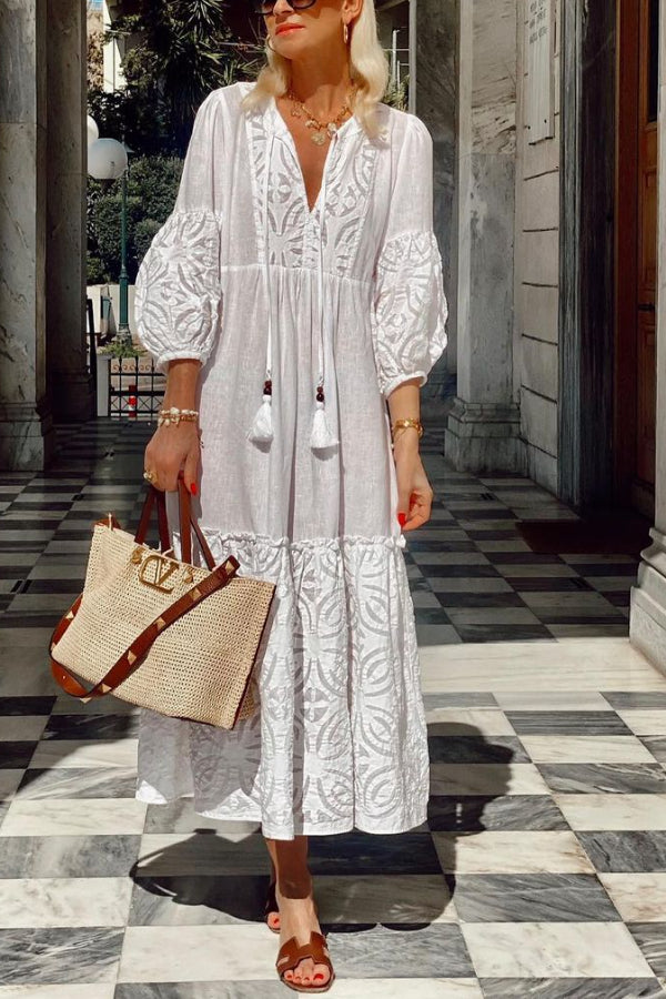 Flower Language Lace Dress