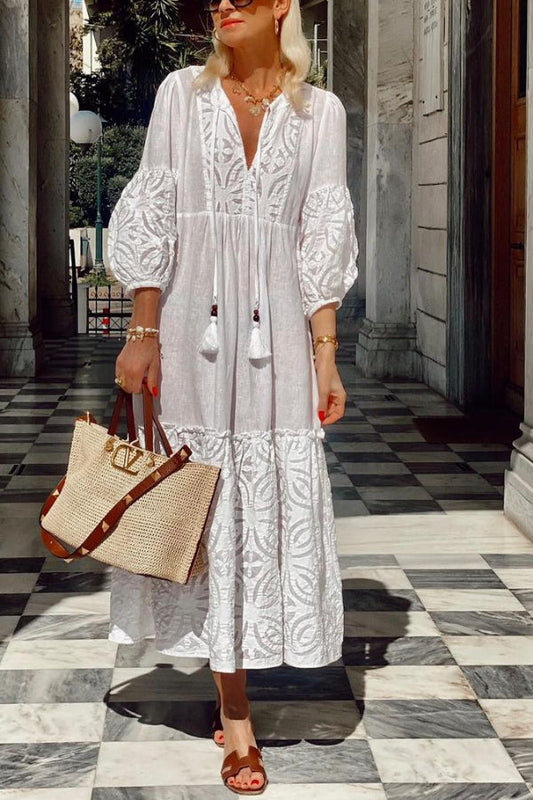 Flower Language Lace Dress