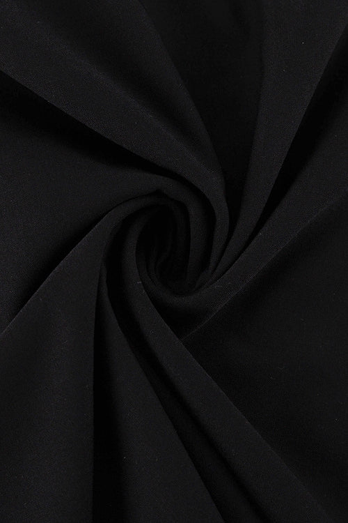 Slim Fit Black Long Pencil Skirt