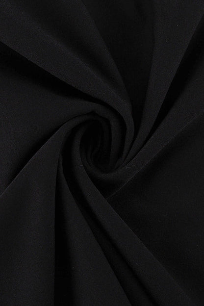 Slim Fit Black Long Pencil Skirt