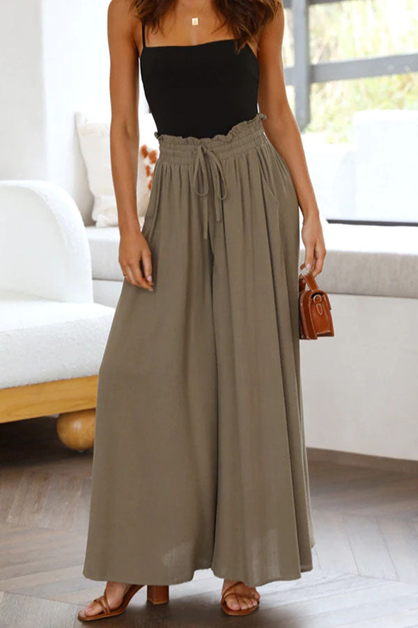 women's casual wide leg loose fashion trousers