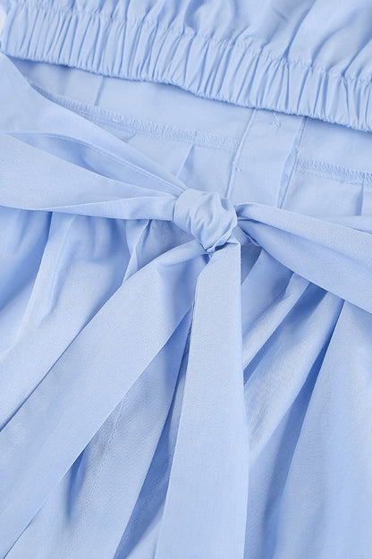 Elegant Cotton Tie Blouse