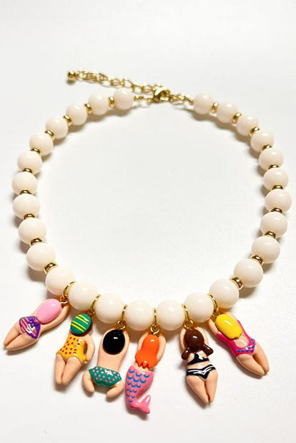 Versatile Cute Swimmer Beaded Necklace