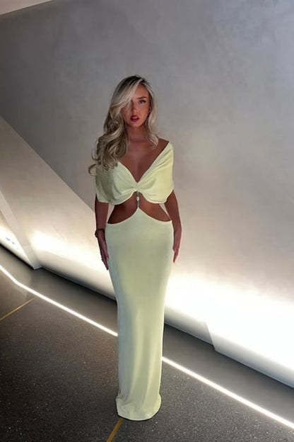 Lemon Perla Maxi Dress