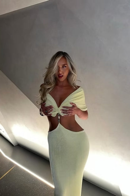 Lemon Perla Maxi Dress