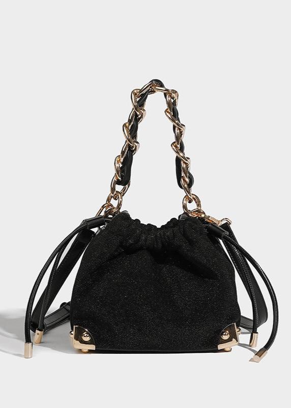 Chic-Chain Velvet Crossbody Bag