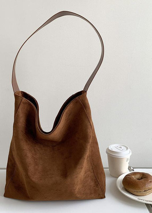 Minimalist-Chic Suede Tote