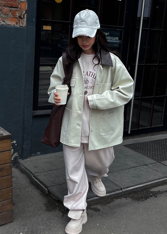 Urban Ease - Oversized Button-Up Utility Jacket